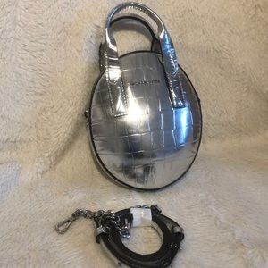 Michael by Michael Kors silver croc crossbody